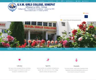 GVMGC.in(Sonepat Best Girls College in India) Screenshot