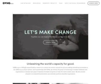 GVNG.org(We Power Good) Screenshot