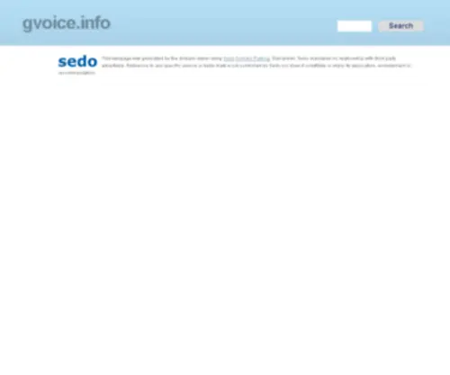 Gvoice.info(Replace Your Landline with Google Voice and OBi100) Screenshot