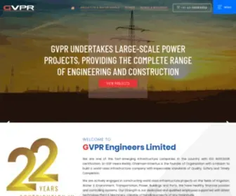 GVPR.co.in(GVPR Engineers Limited) Screenshot