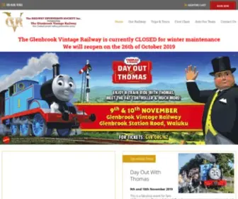 GVR.co.nz(Glenbrook Vintage Railway) Screenshot