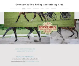 GVRDC.org(Genesee Valley Riding and Driving Club) Screenshot