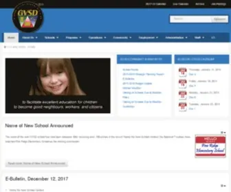 GVSD.ca(Garden valley school division) Screenshot