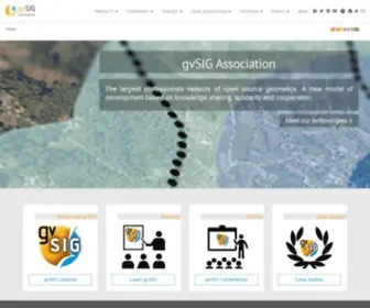 Gvsig.com(Portal gvSIG) Screenshot