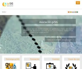 Gvsig.org(Portal gvSIG) Screenshot