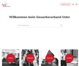 Gvuster.ch(Gewerbeverband Uster) Screenshot