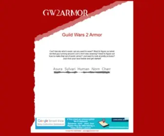 GW2Armor.com(Guild Wars 2 Armor) Screenshot