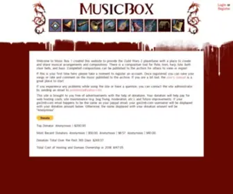GW2MB.com(Music Box) Screenshot