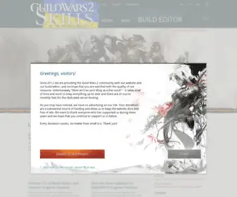 GW2Skills.net(Guild wars 2 skills) Screenshot