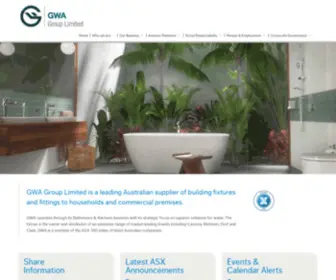 Gwagroup.com.au(S leading supplier of building fixtures and fittings) Screenshot