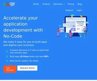 Gwapps.com(Design your app from scratch or use one of our handy templates to get started. GW Apps) Screenshot