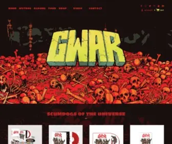 Gwarbq.com(We all know GWAR) Screenshot