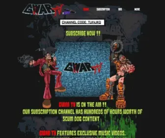 Gwartv.com(We all know GWAR) Screenshot