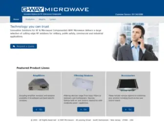 Gwaymicrowave.com(GWAY Microwave) Screenshot