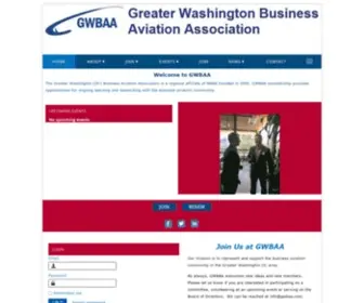 Gwbaa.com(Greater Washington Business Aviation Association) Screenshot