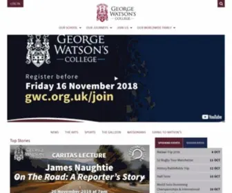 GWC.org.uk(George Watson's College) Screenshot