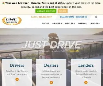 GWcwarranty.com Screenshot