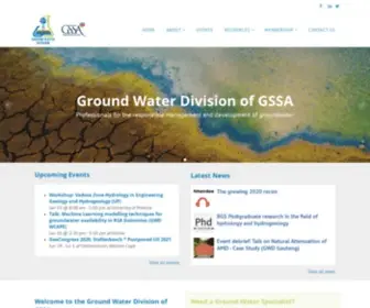 GWD.org.za(Ground Water Division of GSSA) Screenshot