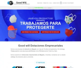 Gwdotaciones.com.co(Good Will Dotaciones Empresariales y Publicitarias) Screenshot