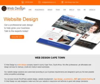 Gwebdesign.co.za(Web Design) Screenshot
