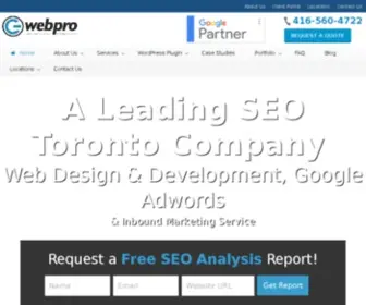 Gwebpro.com(SEO Toronto) Screenshot