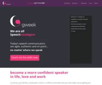 Gweekspeech.com(Speech Intelligent me) Screenshot