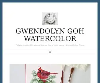 Gwendolyngohwatercolor.com(Pet portraits) Screenshot