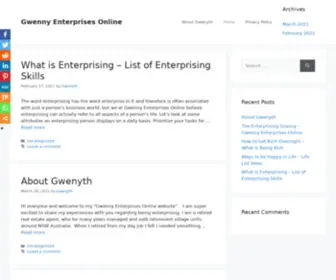 Gwennyenterprisesonline.com(Gwenny Enterprises Online) Screenshot