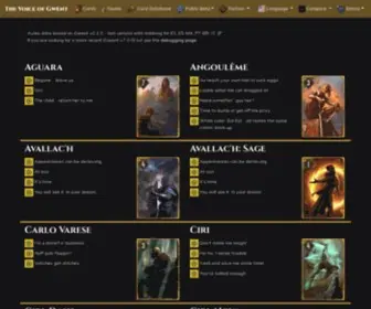 Gwent.one(Listen to the voice lines of gwent) Screenshot