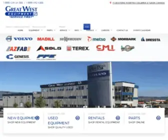 Gwequipment.com(Construction equipment company) Screenshot