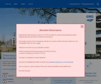 GWG-Muenchen.de(Wir schaffen Lebensräume) Screenshot