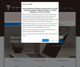 GWHfcu.com(Greater Waterbury Healthcare Federal Credit Union) Screenshot