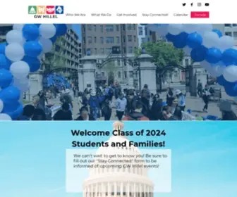 Gwhillel.org(Hillel at the George Washington University) Screenshot