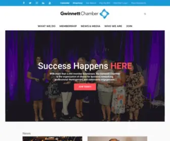 Gwinnettchamber.org(Gwinnett Chamber of Commerce) Screenshot