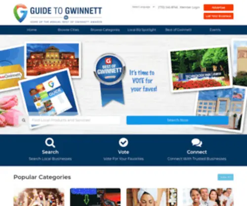 Gwinnettpeopletoknow.com(Search the Guide to Gwinnett) Screenshot