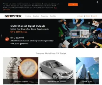 Gwinstek.com.tw(固緯電子實業股份有限公司) Screenshot