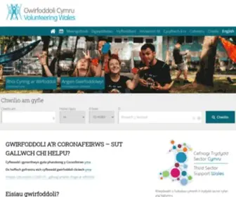 Gwirfoddolicymru.net(Volunteering Wales) Screenshot