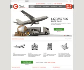 GWlcorp.com(World logistics made easy) Screenshot
