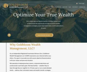 GWmteam.com(Goldbloom Wealth Management) Screenshot