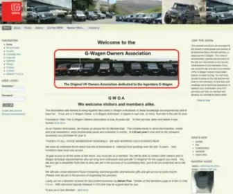 Gwoa.co.uk(G-Wagen Owners' Association) Screenshot