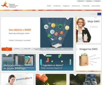Gwo.com.pl(Gdańskie Wydawnictwo Oświatowe) Screenshot