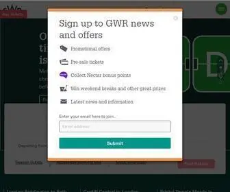 GWR.com(Buy Cheap Train Tickets) Screenshot