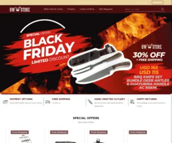 GWstore.com(We are dedicated to the commercialization of gastronomic and home products such as) Screenshot