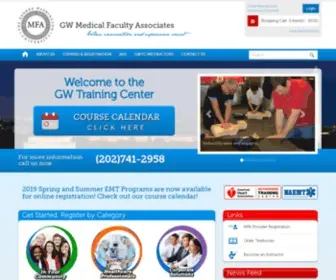 GWtrainingcenter.com(GW Department of Emergency Medicine Training Center) Screenshot