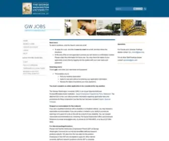 Gwu.jobs(George Washington Employment Site) Screenshot