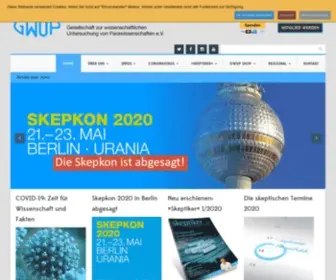 Gwup.org(Die Skeptiker) Screenshot