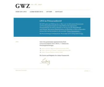 GWZ-Berlin.de(Geisteswissenschaftliche Zentren Berlin /// Artikel ///) Screenshot