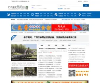 Gxganzhe.com(广西黑皮甘蔗价格行情网) Screenshot