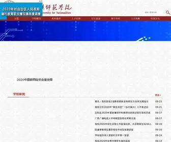 Gxnun.edu.cn(广西民族师范学院) Screenshot