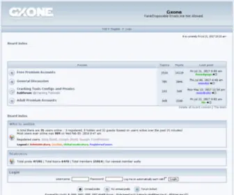 Gxone.co.uk(Forum) Screenshot
